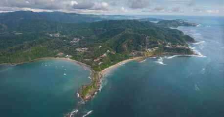 Coast in Costa Rica in summer