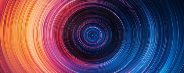 colorful abstract circular pattern, vibrant light