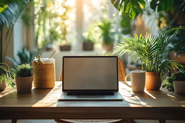 Fototapeta premium Elegant Home Office Essentials