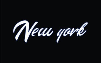 New York typography design vector, usa state shirt design vector. Jersey design vector, T-shirt design for usa