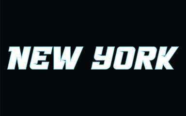 New York typography design vector, usa state shirt design vector. Jersey design vector, T-shirt design for usa