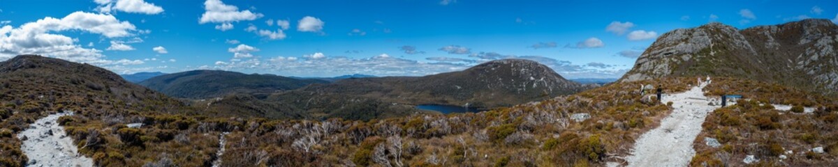 Fototapeta premium Panoramic view in Cradle Mountain National Park.