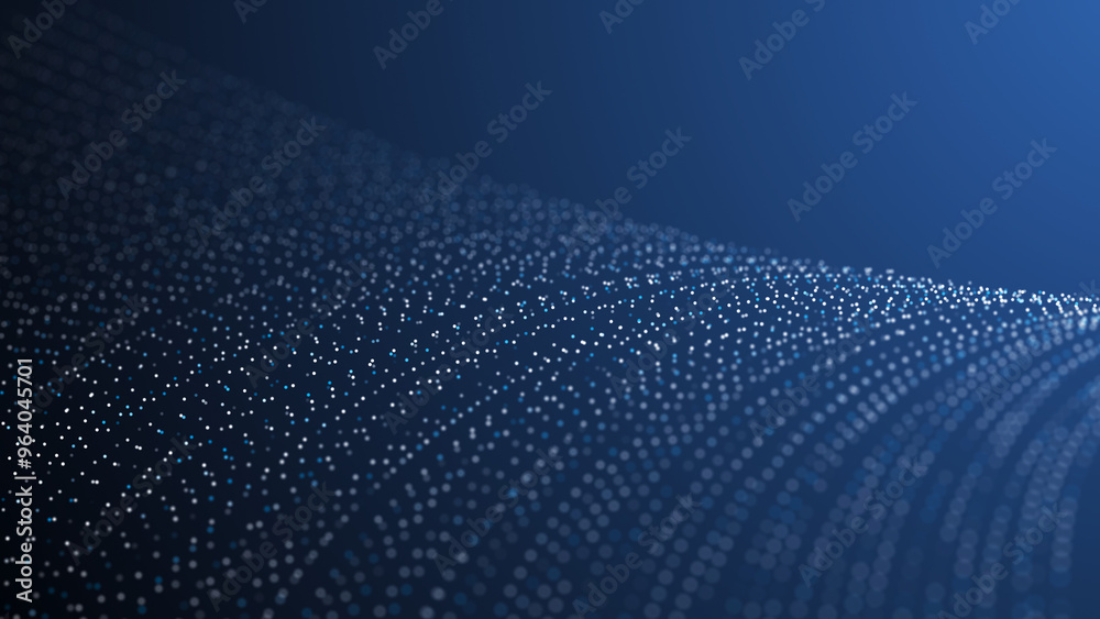 Poster polygonal background with dots and lines. network connection structure. science and technology. 3d