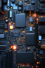 Fototapeta premium Modern microchip