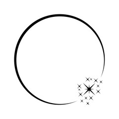 Frame With Star Icon, Simple Icon Vector Design, best used for presentation, application, web and banne