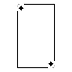 Frame With Star Icon, Simple Icon Vector Design, best used for presentation, application, web and banne