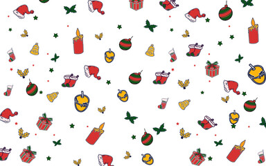 Christmas doodle handrawn illustration vector