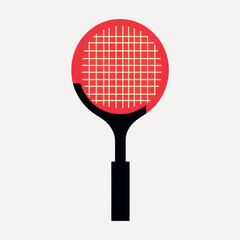 Modern tennis racket vector illustration