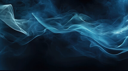 Fototapeta premium Serene Blue Smoke Abstract Background
