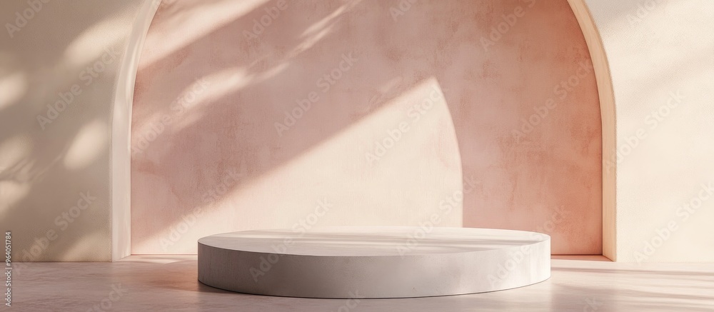 Poster Minimal scene template showcasing product 3D render