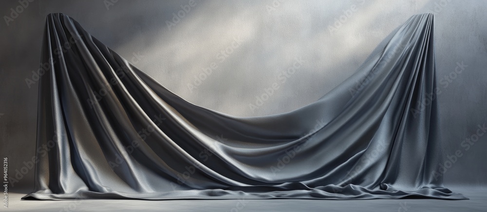 Poster Studio backdrop featuring a draped flag 3D rendering