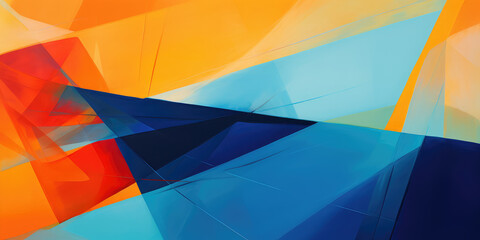 Vibrant Geometric Abstract Art for Modern Design