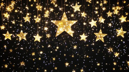 Night sky filled with twinkling stars