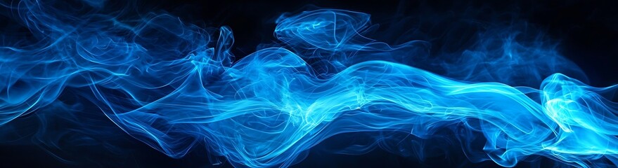 Mysterious Blue Smoke: A Captivating Dance of Light and Shadow