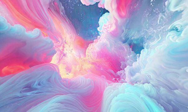Beautiful background of fantastic clouds.
