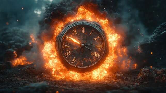 Cinematic time bomb with dramatic visual effects and explosive countdown.
