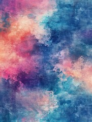 Obraz premium Colorful tie dye texture with a watercolor effect Vintage inspired design featuring denim fabric and grunge acrylic elements An abstract blend of vibrant hues and fantasy styles