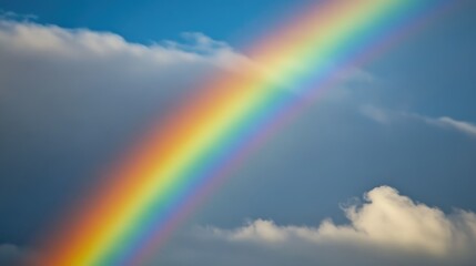 Rainbow in the beautiful sky