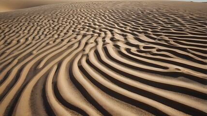 A floor of sand ripples texture background.