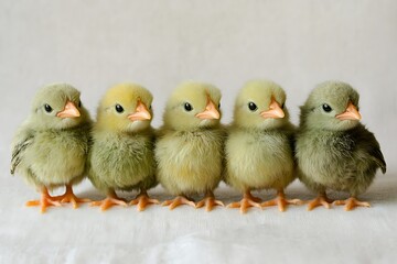 Fototapeta premium baby chicken and chicks