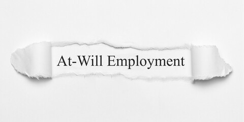 Fototapeta premium At-Will Employment 