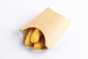 Breaded cheese sticks snack appetizer