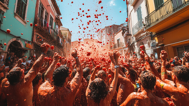La Tomatina Billeder – Gennemse 4,606 stockfotos, vektorer og videoer | Adobe Stock