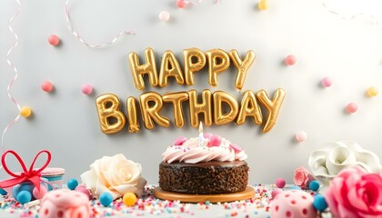 birthday cake with candles