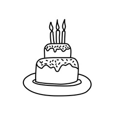 Doodle Birthday Cake 