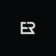 ER or RE abstract letter outstanding professional business awesome artistic branding company different colors illustration logo design.