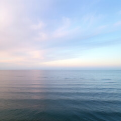 Obraz premium Tranquil Ocean at Sunset with Soft Pastel Colors