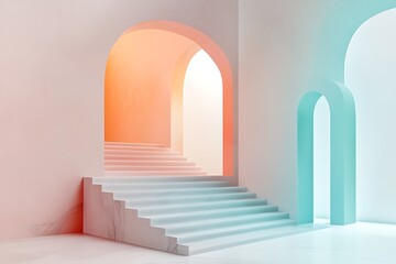 corridor with columns