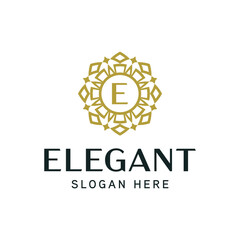 Premium Floral Insignia Template for Elite Brand Identity