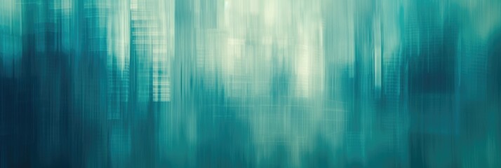 Abstract Blurred Cityscape Background in Blue Tones