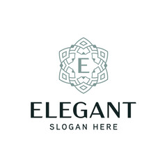 Ornamental Monogram Logo for Artistic and Refined Brands