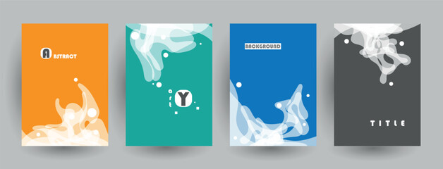 Liquid color background design. Futuristic design posters
