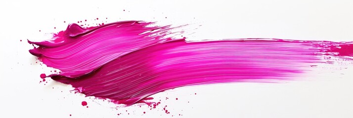 Vibrant Pink Paint Stroke Artistic Background