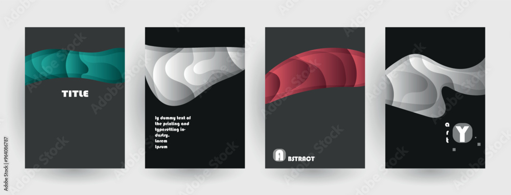 Sticker abstract background cover design. vector pattern