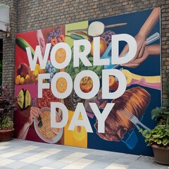 the world food day 3d render