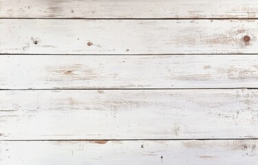 Distressed White Shiplap Background with Weathered Wood Texture in Light Brown Tones, Rustic Farmhouse Style, Featuring Painted and Weathered Appearance