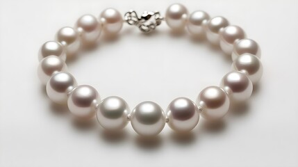 Elegant Pearl Bracelet Jewelry Closeup