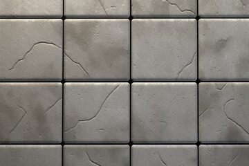 Processed collage of grey marble floor tiles surface texture. Background for banner, backdrop
