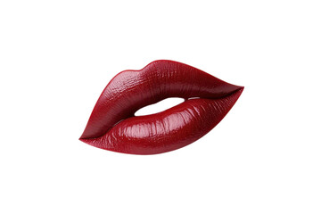 A close-up of glossy red lips, exuding beauty and elegance, perfect for beauty and cosmetic related themes.