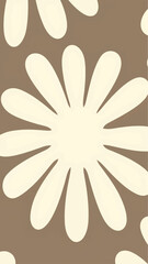 Retro floral pattern wallpaper