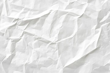 Fototapeta premium White paper texture background with crumpled effect, high resolution, featuring a clean and detailed white surface.