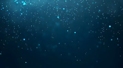 Obraz premium Abstract Blue Bokeh Background with Glowing Lights