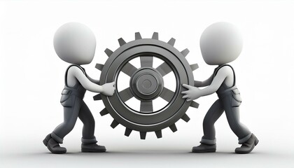 Collaboration in 3D: Two Humans Connecting with itGears