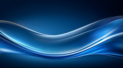 Obraz premium Abstract Blue Wave Background Design