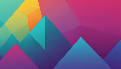ColorfulGeometric Abstract Background with Bright Gradient Shape
