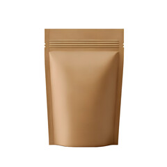 3D Realistic Pouch bag mockup isolated on transparent background